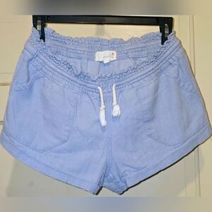 Junior's April Kiss Linen Shorts Size SM